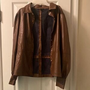 Brown Leather Women's Jacket